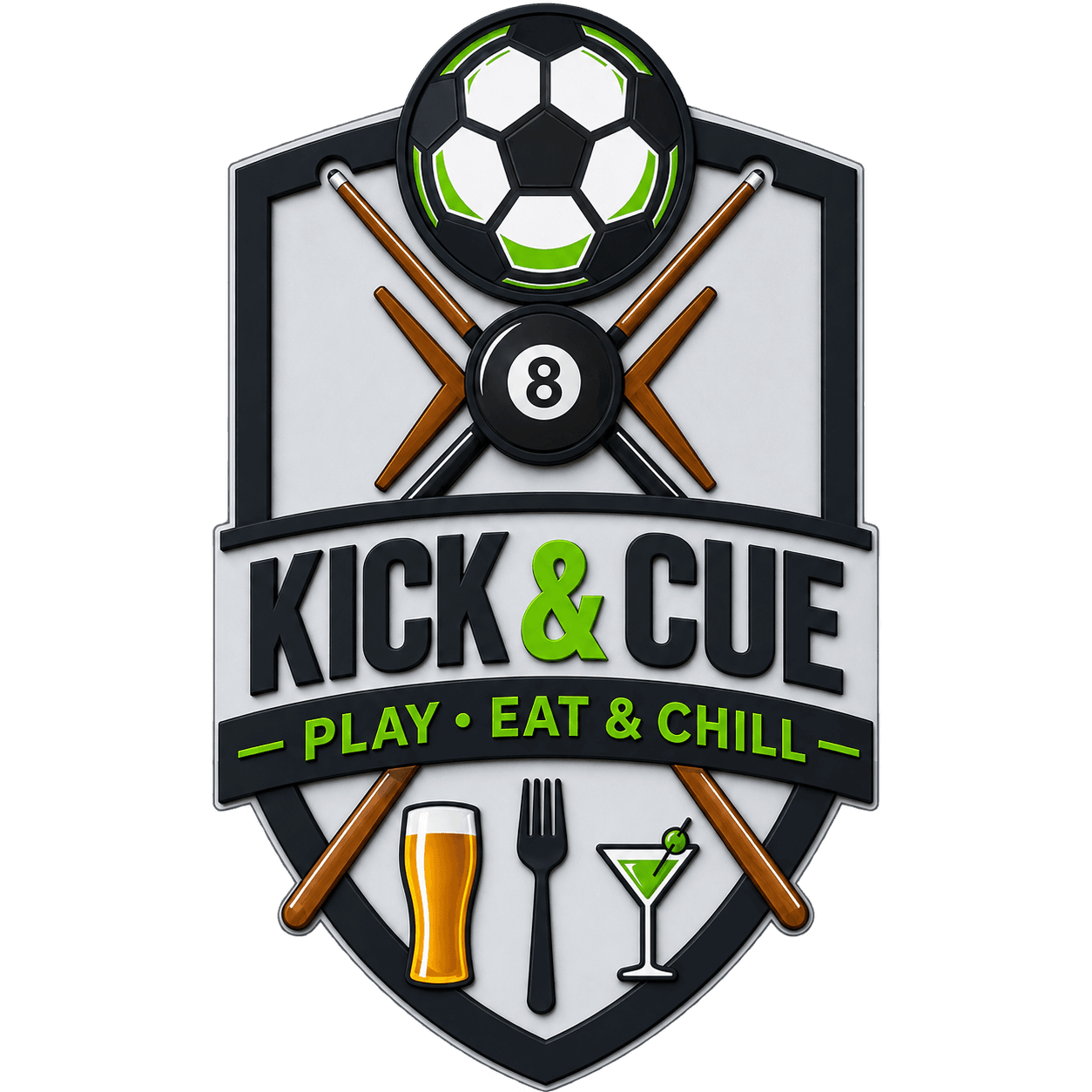 Kick & Cue logo